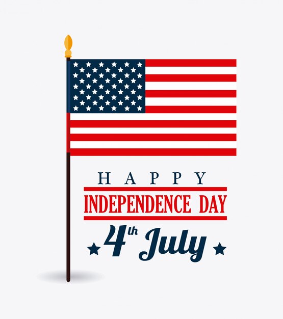 USA design. Independence Day 4th july