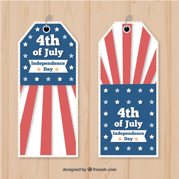 Usa independence day badge collection