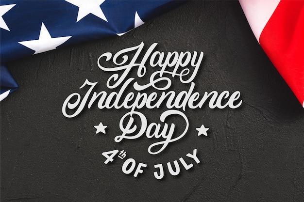 Free vector usa independence day lettering