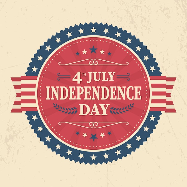 Free vector usa independence day vintage style