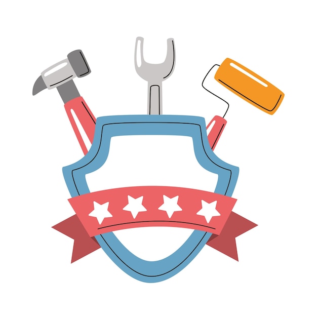 Free vector usa labor day illustration