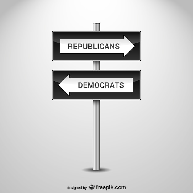 Free vector usa politics roadsigns