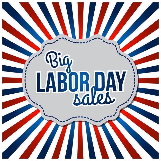 Usa typographic labor day design