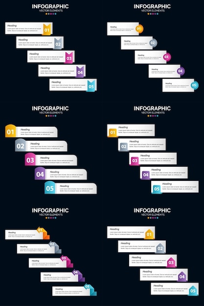 Usa le infografiche vettoriali per aggiungere un tocco visivo alla tua presentazione