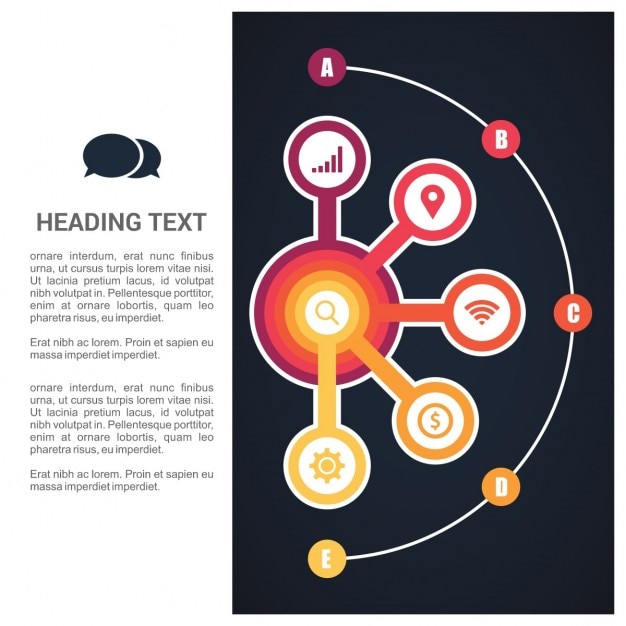 Free Vector useful infographics for projects