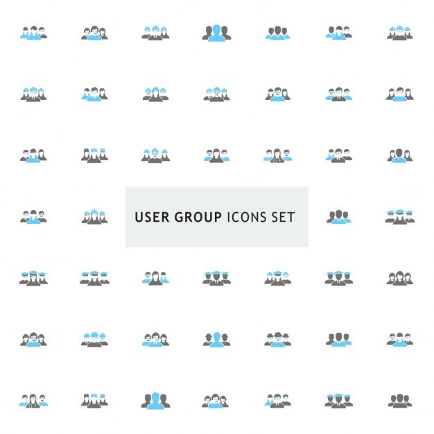 User group icon set