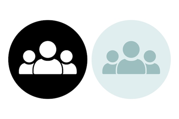 Free vector user groups circles