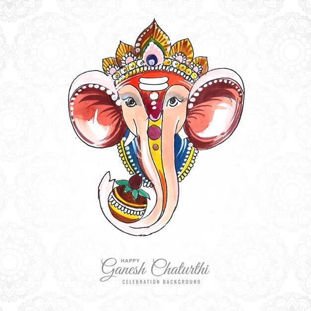 Utsavganesh chaturthi festival card background