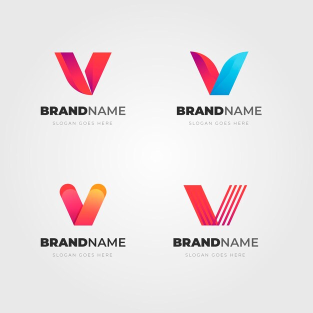 V logo collection