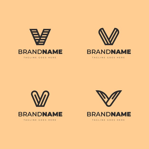 V logo collection