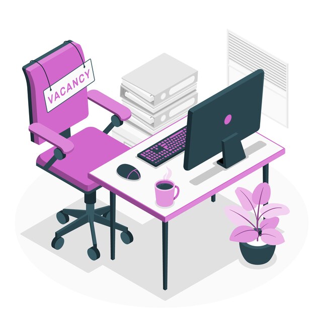 Free vector vacancy  concept illustration