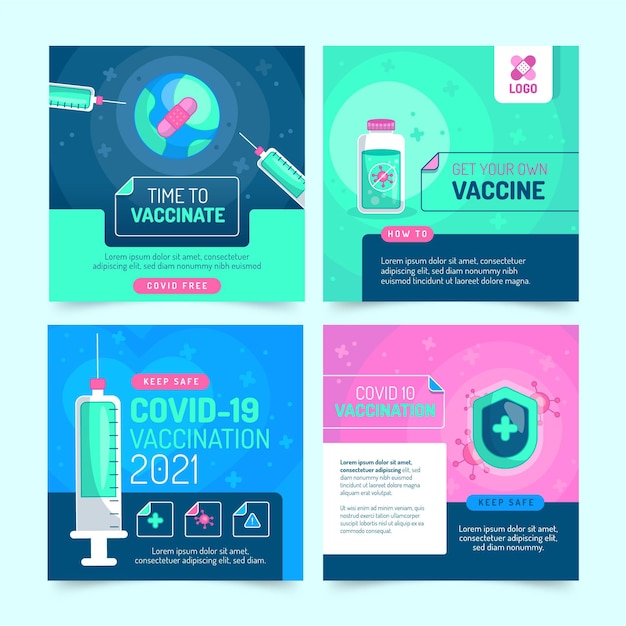 Raccolta di post su instagram sui vaccini