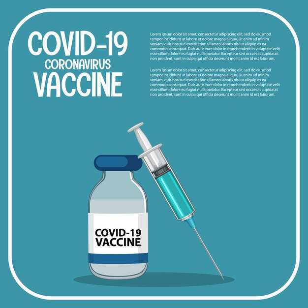Free Vector Vaccine Research And Development For Coronavirus Template