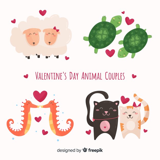 발렌타인 동물 커플 컬렉션