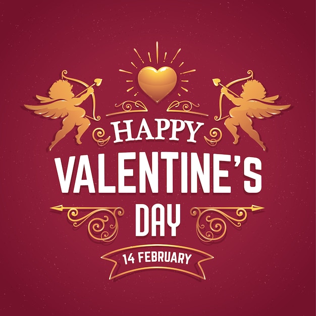 Free vector valentine background design