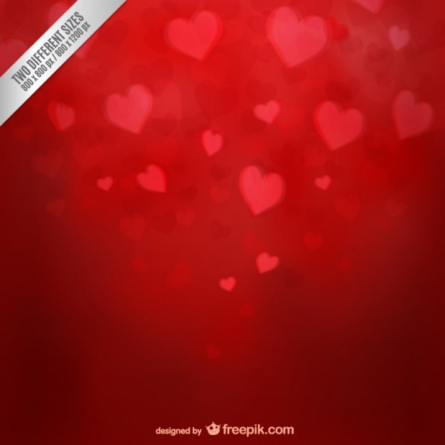 Valentine background with hearts