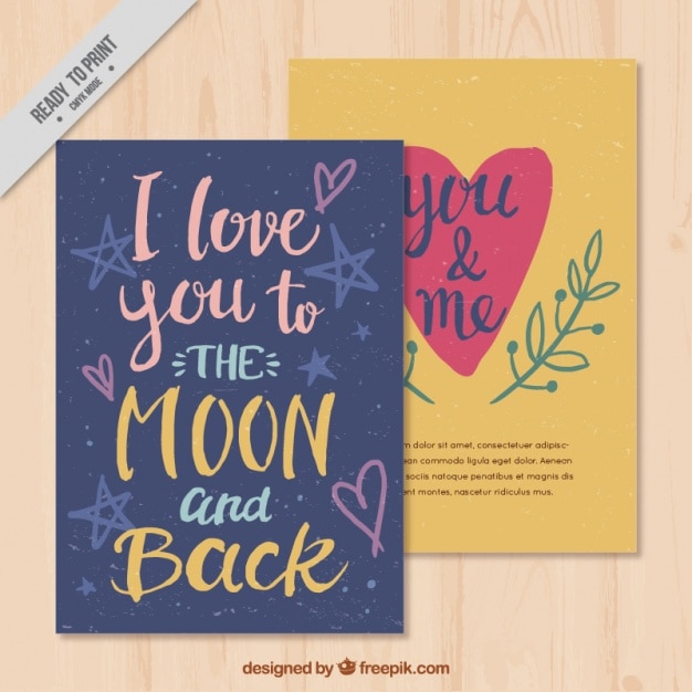 Free vector valentine card with romantic message