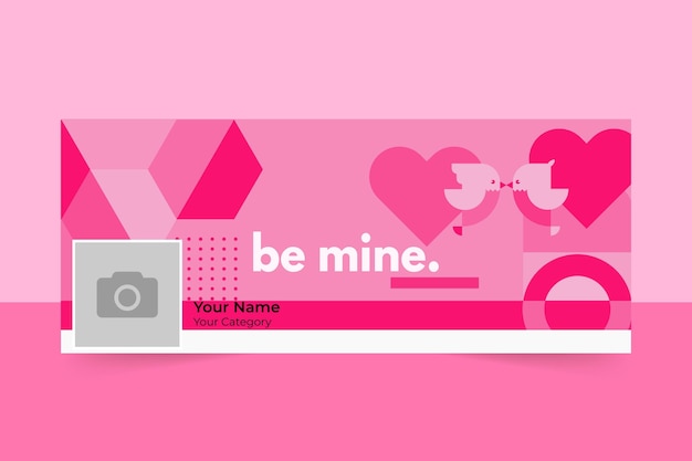 Valentine day facebook cover