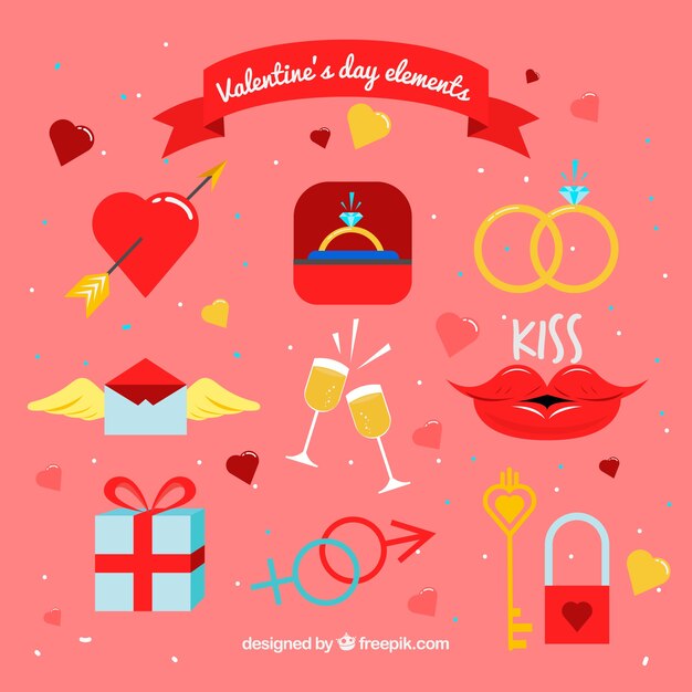 Valentine element set