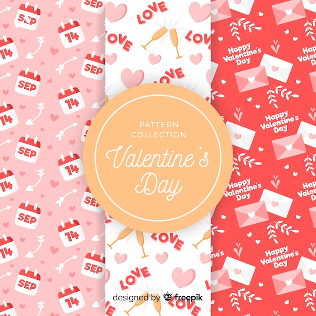 Valentine elements pattern collection