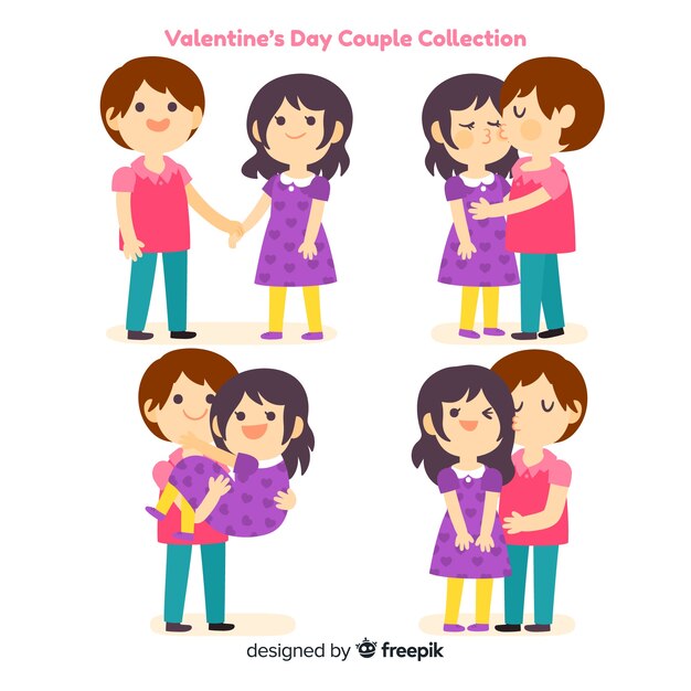 Valentine flat couple collection