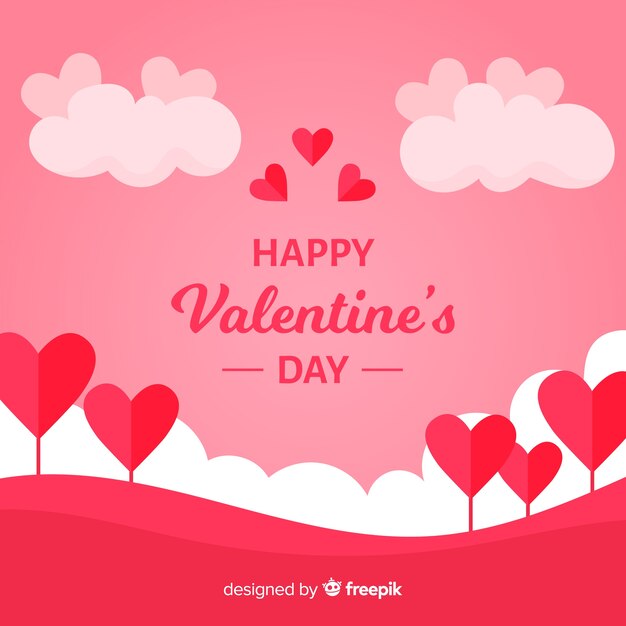 Valentine flat field background