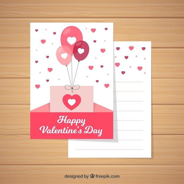 Free vector valentine greeting card