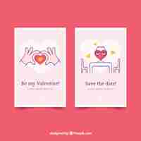 Free vector valentine greeting card