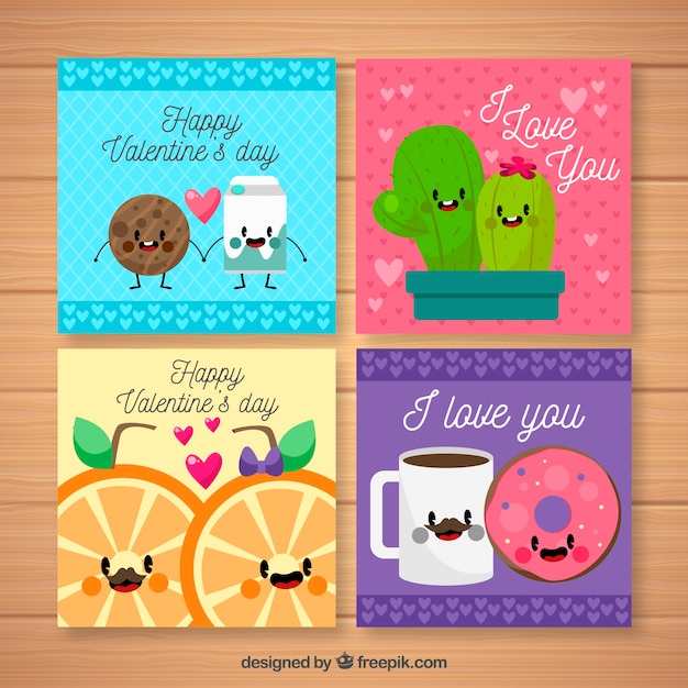 Free vector valentine greeting card