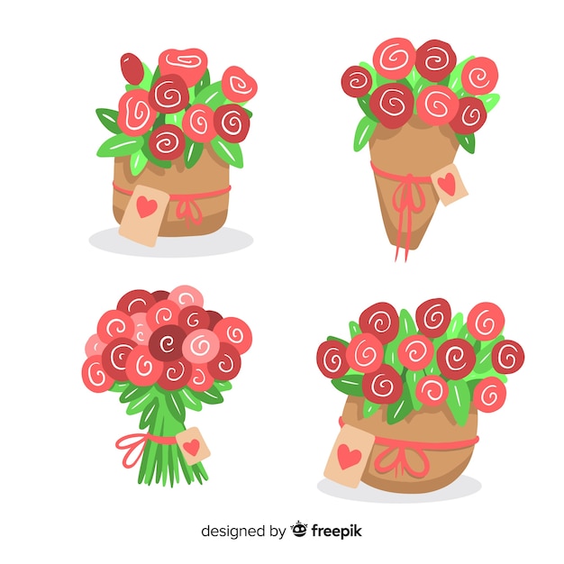 Free vector valentine rose pack