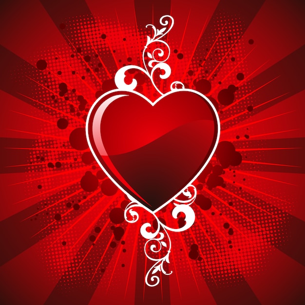 Бесплатное векторное изображение Дизайн фона валентина