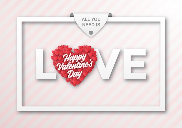 Valentine's background design