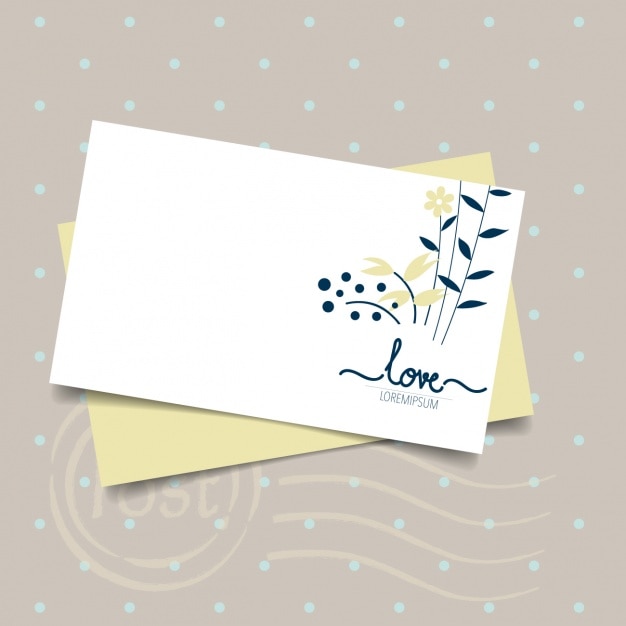 Free Vector valentine's card design