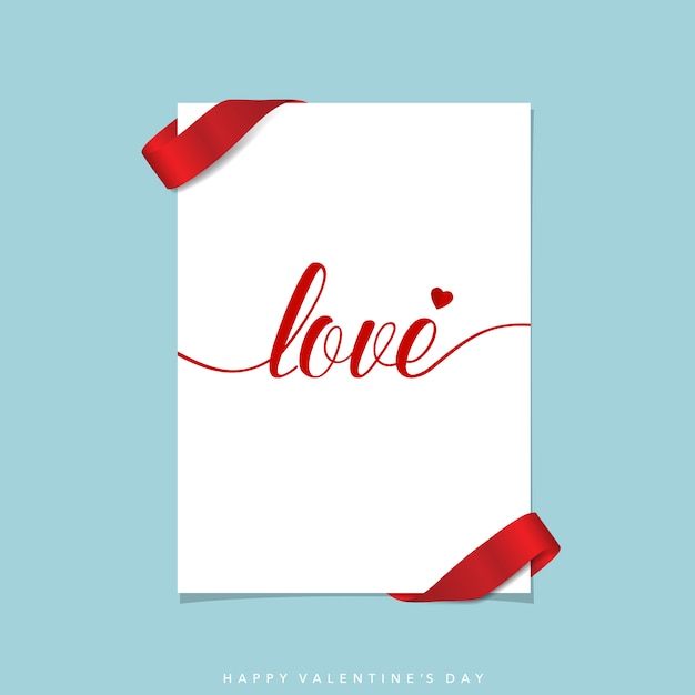 Free vector valentine's card design