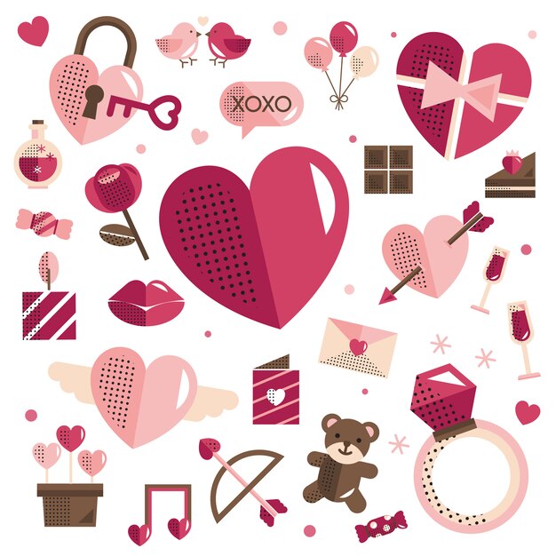 Valentine's day 14th of February vector