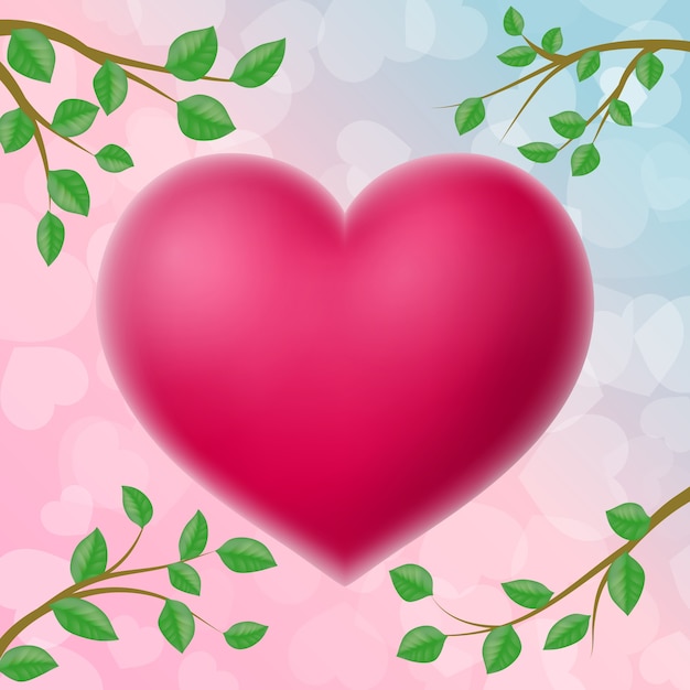 Vettore gratuito design background di san valentino