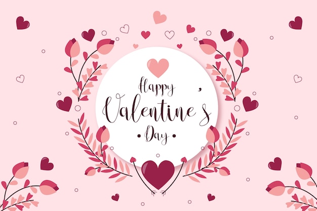 Valentine's day background greeting