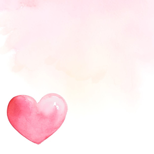 Free vector valentine's day background watercolor style vector