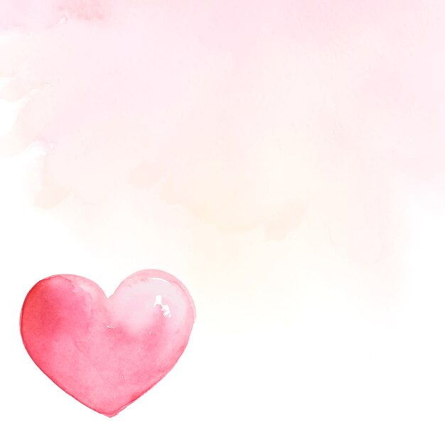 Valentine's Day background watercolor style vector