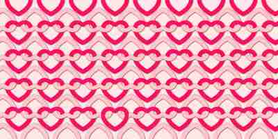 Free vector valentine's day background with lovely hearts pattern