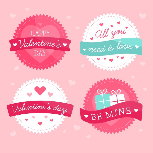 Valentine's day badge collection