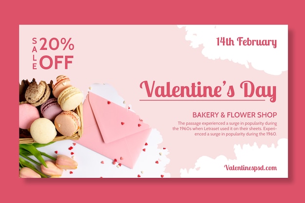 Free vector valentine's day banner concept