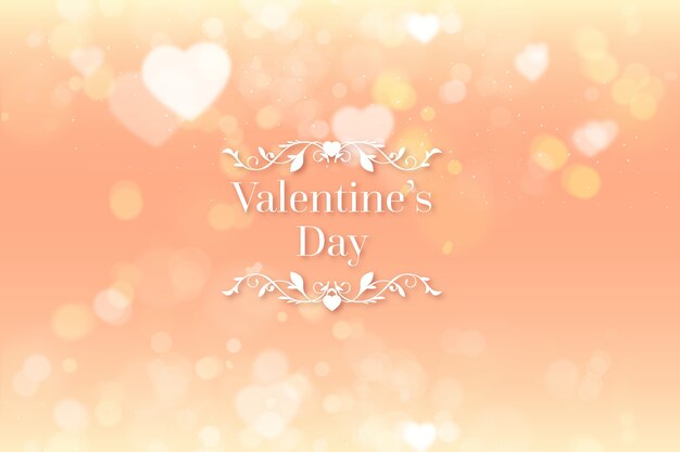 Valentine's day blurred background