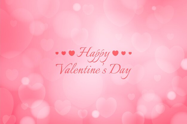 Valentine's day blurred background