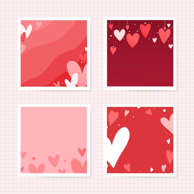 Free vector valentine's day card design