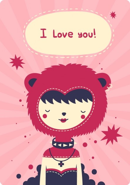 Free vector valentine's day card