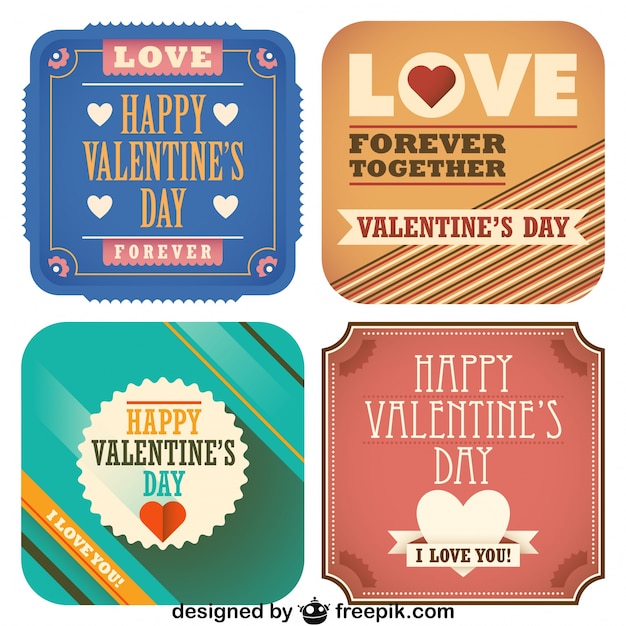 Valentine's Day Collection of Retro Postcards