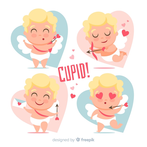 Free vector valentine's day cupid collection