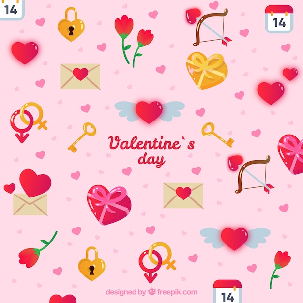 Valentine's day element collection