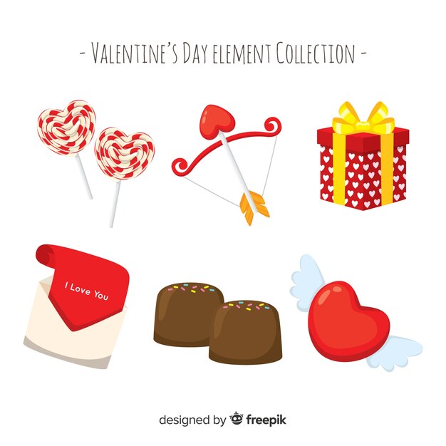 Valentine's day element collection